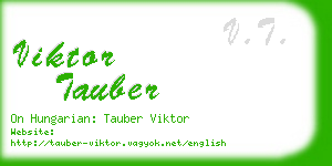 viktor tauber business card